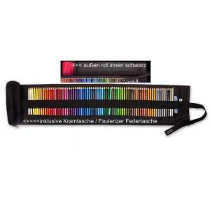 KOH Stiftetasche Polycolor 72 Stifte Rad+Spitzer rot/schwarz