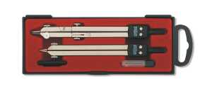 KOH Zirkelkasten 4 teilig Schulzirkel