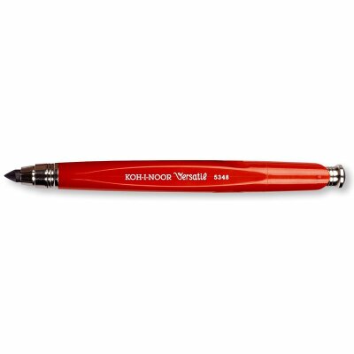 KOH Druckbleistift Metall / Kunststoff- Minenhalter " Versatil " 5,6 x 120 mm Mine - Rot - inklusive Minenspitzer > 1KK <