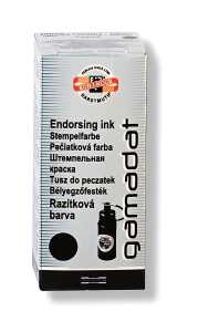 KOH Stempelfarbe GAMADAT 20 ml PVC Flasche schwarz