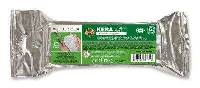 KOH Modelliermasse- Keraplast- Ton leicht , Lufthärtend - 400 g , weiß -