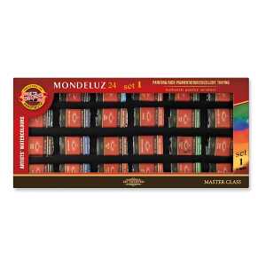 KOH Aquarellfarben Mondeluz 24er Set 24 x 8g Zusatzfarben 1