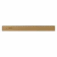 KOH Lineal - Plast 30 cm Skala - Transparent / Braun