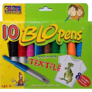 Centro Blo Pen " Textil Farben" 10er Pack inkl. Schablonen