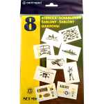 Centro Blo Pen - Schablonen 8er Pack "Army" - M+