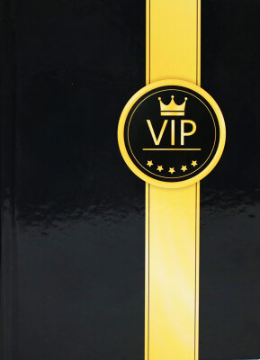 ADINA Notizbuch A5 fester Deckel dotted VIP