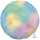 Folienballon holografisch rainbow pastel 43cm rund, Amscan