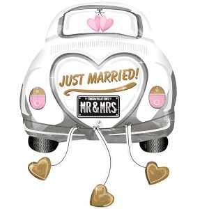 Folienballon Hochzeit Auto Just married AMSCAN 4358475