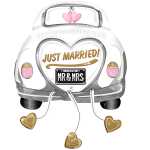 Folienballon Hochzeit Auto Just married AMSCAN 4358475