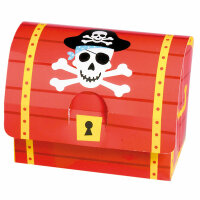 Boxen 8er Pirates Map  Papier 8,2x10,7x6,3cm, Amscan