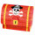 Boxen 8er Pirates Map  Papier 8,2x10,7x6,3cm, Amscan