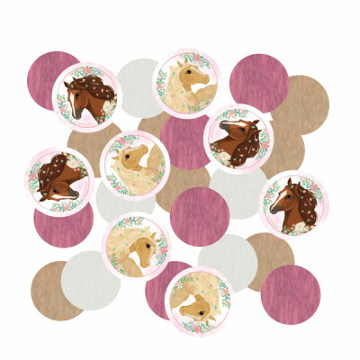 Konfetti 14g  Beautiful Horses Papier, Amscan