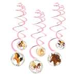 Hängedekoration 6er Beautiful Horses Spiralen, Amscan