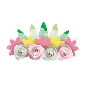 Amscan Haarreifen 4er Blumen Amscan