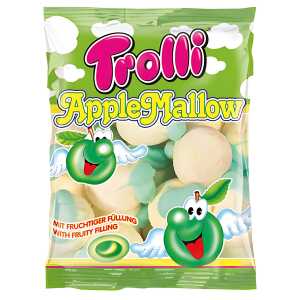 Trolli Apfel Mallow 150g, Schaumzuckerstücke intensiven Apfelgeschmack