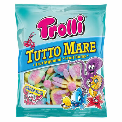 Trolli Tutto Mare  175g, Fruchtgummifigur Geschmacksrichtung Tutti-Frutti