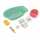 Heless Badewannenset Pinguin mint, Badewanne 40,5 x 23 x 13 cm,