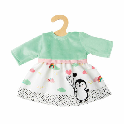 Heless Kleid Pinguin  Gr.28-35cm, Pinguin Pünktchen, auf Kleiderbügel