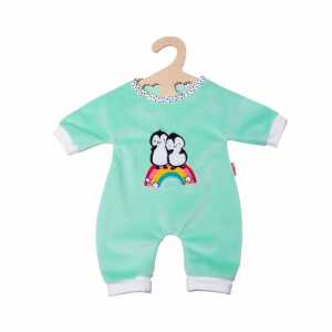 Heless Strampler Pinguin Gr.35-45cm mint, Pinguin Pünktchen