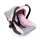 Bayer Puppen Autositz mit Dach rosa grau, für Puppen bis 46cm, S