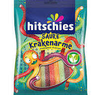 hitschies Saure Krakenarme 125g, sauer gezuckerte Fruchtgummistreifen