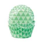 Backförmchen 50x25mm 60er Triangel mint,