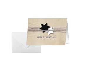 Weihnachts-Karten - Sterne - A6 - 25 Karten + Umschläge