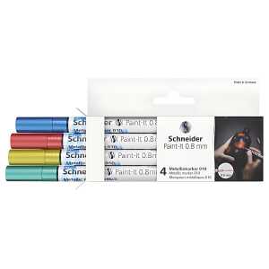 Metallicmarker Paint-It 010, 0,8 mm, sortiert, 4er Etui Set 2