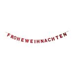 Girlande 190cm Schriftzug Frohe Weihnachten Holz,...