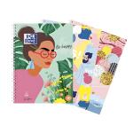 Collegeblock Oxford A4+ Pastell Lineatur 27 80 Blatt 3...