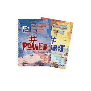 Collegeblock B5 kariert 80 Blatt Microperfor kariert Gelb und Blau