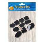 Fotobox-Set Schreibtafeln 11teilig, Haltestäbchen,...
