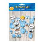Fotobox-Set Baby Boy 25teilig, Haltestäbchen und...
