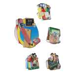 Geschenktasche Schulanfang 17x25,5x13cm, 5fach sortiert,...