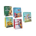 Geschenktasche Schulanfang 32x26x10cm, 5fach sortiert,...