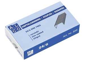 Heftklammern 24/6 10x1000 Stück, verzinkt