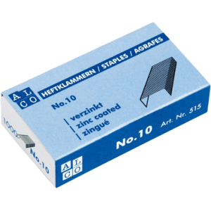 Heftklammern Nr.10 10x1000 Stück, verzinkt