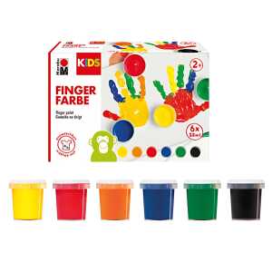 Fingerfarbe Kids 6ST sort. MARABU 03030 000 50800 35ml
