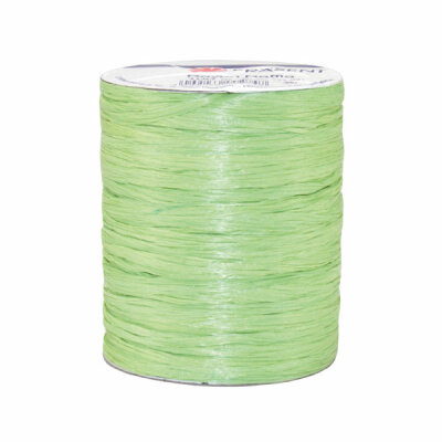 Naturbastbandrolle  100m Rayon Raffia maigrün, Präsent