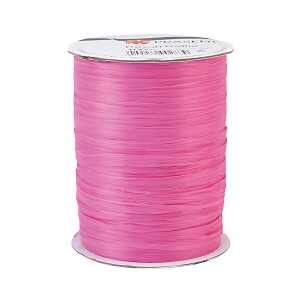 Naturbastbandrolle 100m Rayon Raffia pink, Präsent