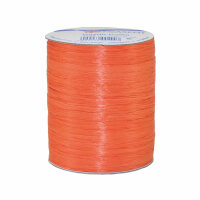 Naturbastbandrolle  100m Rayon Raffia orange, Präsent