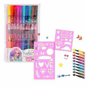 TOPModel Fineliner 10er mit 2 Schablonen für Handlettering, Depesche