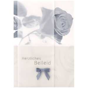 Trauerkarte Motiv 6, Herzliches Beileid