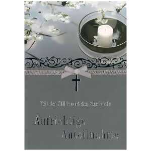 Trauerkarte Motiv 10, Zeit der Stille und des Abschieds. ...