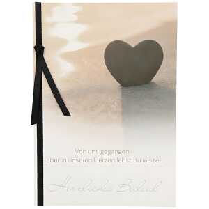 Trauerkarte Motiv 12, Von uns gegangen - aber in unseren...