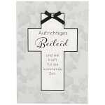 Trauerkarte Motiv 25, Aufrichtiges Beileid und viel Kraft...