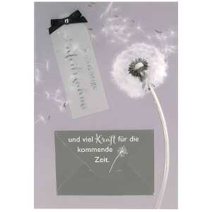 Trauerkarte Motiv 31, Aufrichtige Anteilnahme und viel Kraft..