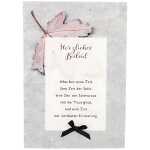 Trauerkarte Motiv 35, Herzliches Beileid Alles hat seine...