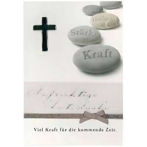 Trauerkarte Motiv 39, Aufrichtige Anteilnahme - Viel Kraft...