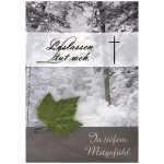 Trauerkarte Motiv 48, Loslassen tut weh. In tiefem ...